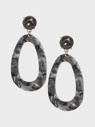 Stone &#x26; Resin Drop Earrings | Banana Republic (US)