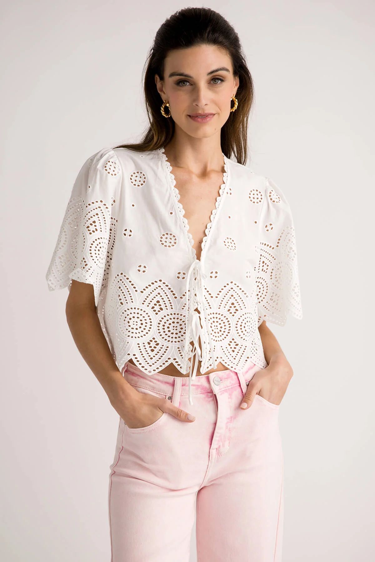 Lucy Paris Loray Eyelet Top | Social Threads