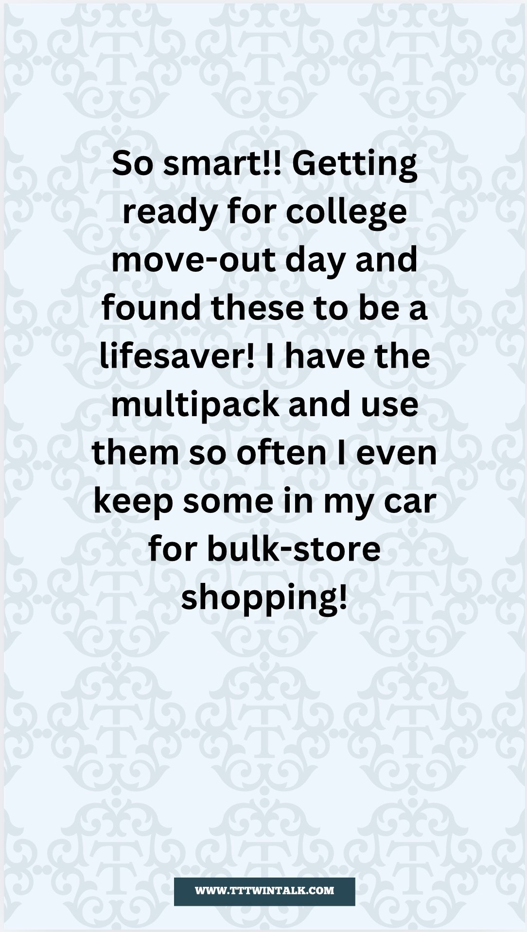 Preparing for the big college move out and future move-in. These collapsible bags are easy to travel with and yet carry so much. Life saver! s

#LTKHome #LTKmomlife #LTKOver40