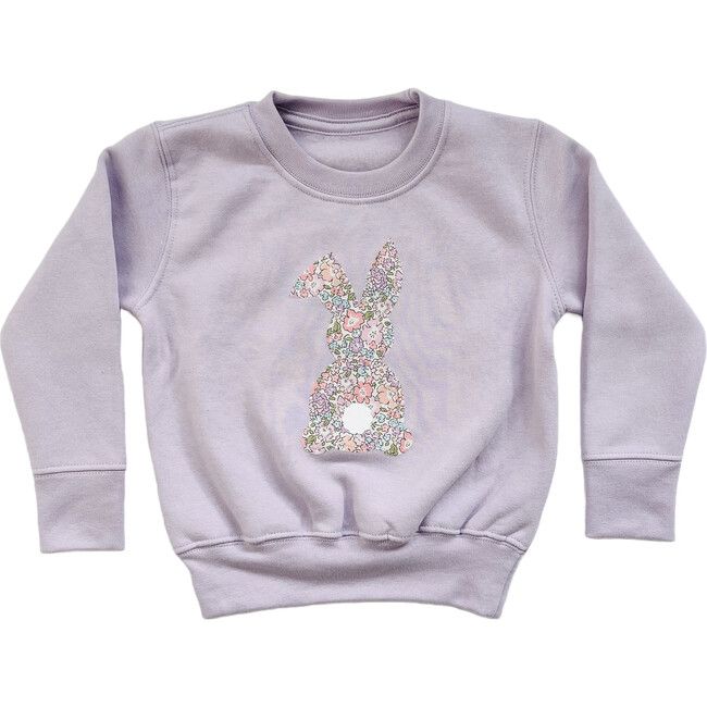 Liberty of London Bunny Children's Jumper, Pale Purple | Maisonette