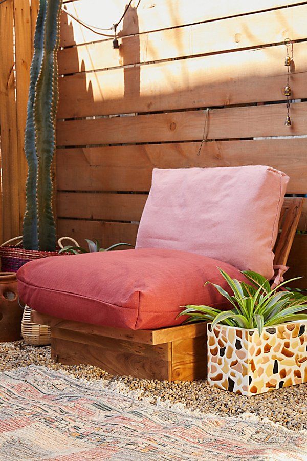 Marbella Single Seat Outdoor Sofa Back Cushion Cover | Urban Outfitters (US and RoW)