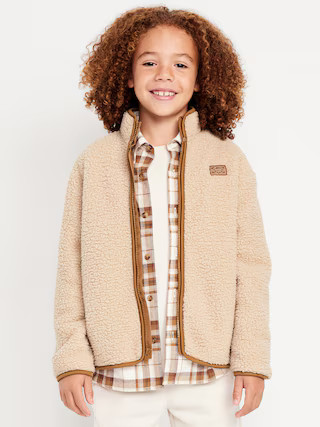Sherpa Zip-Front Jacket for Boys | Old Navy (US)