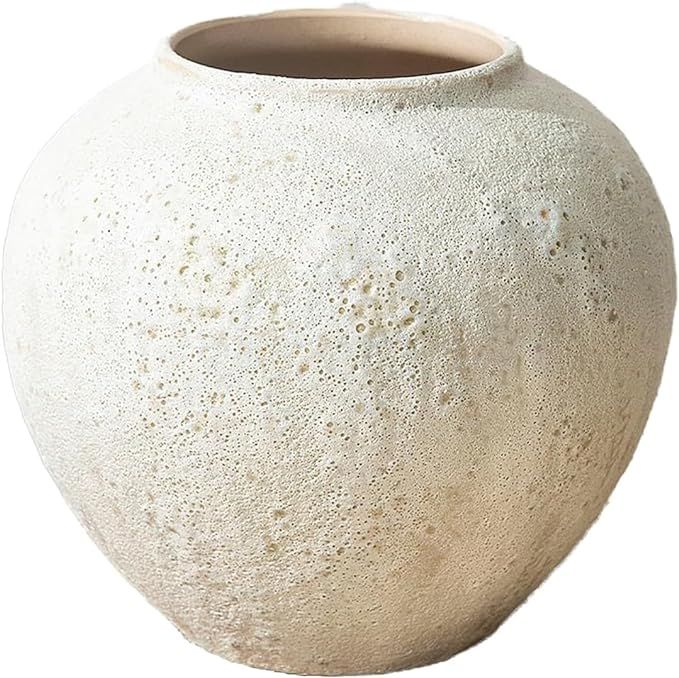 TADIBU Farmhouse Decorative Vases, Plant Pots, 20/29/34cm Tall Stoneware Flowerpots Handmade Cera... | Amazon (US)