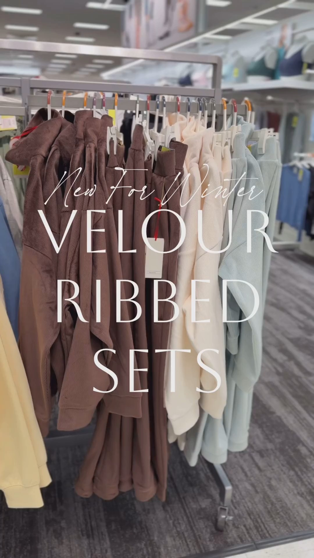 Velour ribbed joggers sets // new + loving from Target!🤩 Perfect as we head into winter! So comfy, warm, and CUTE! These half zip sweatshirts and joggers remind me a Lulu! They are so crazy soft! Love that the joggers have pockets and an elastic waist! The perfect travel set this holiday season! And I love for school drop off and errands, too! Love the brown, but available in blue and cream, too! Perfect to wear as a matching set or style these pieces separately! Mix and match! Which color is your fave?👇🏻

#LTKHoliday #LTKTravel #LTKActive