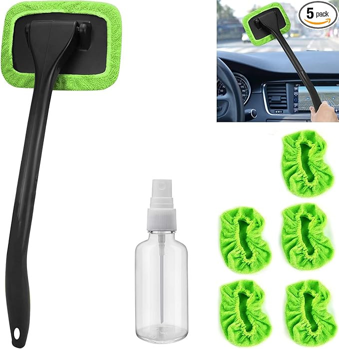 desin Car Windshield Cleaning Tool, Windshield Cleaner with 5 Washable and Reusable Microfiber Pa... | Amazon (US)