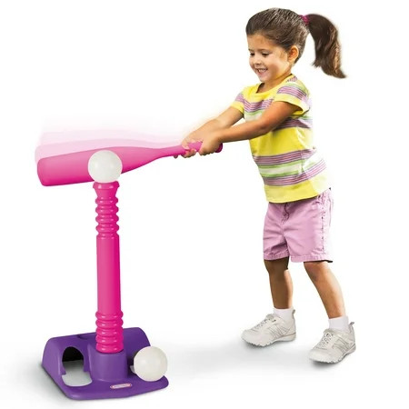 Little Tikes TotSports Toy T-Ball Set with Bat and 2 Balls, Backyard Toy Sports Play Set, Pink- For Toddlers Kids Girls Boys Ages 18 months to 2 3 4 Year Old | Walmart (US)