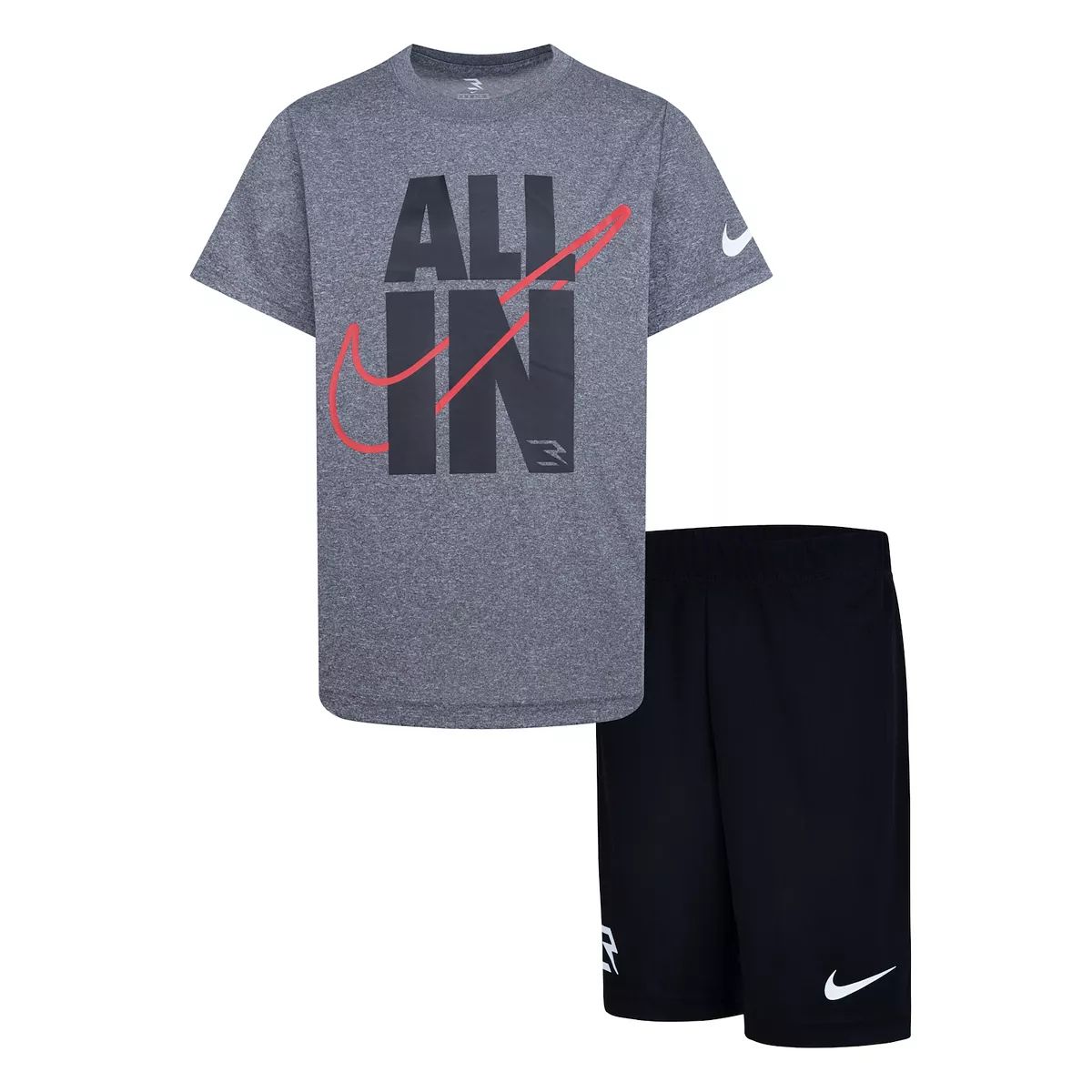 Boys 8-20 Nike 3BRAND by Russell Wilson "All In" Dri-FIT T-shirt & Athletic Shorts 2-piece Set | Kohl's