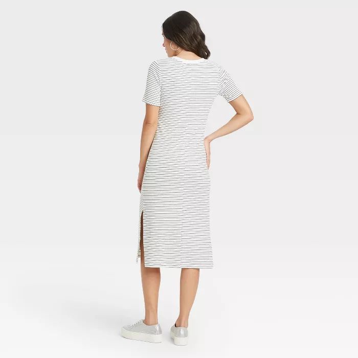 Women's Short Sleeve Rib Knit T-Shirt Dress - A New Day™ | Target