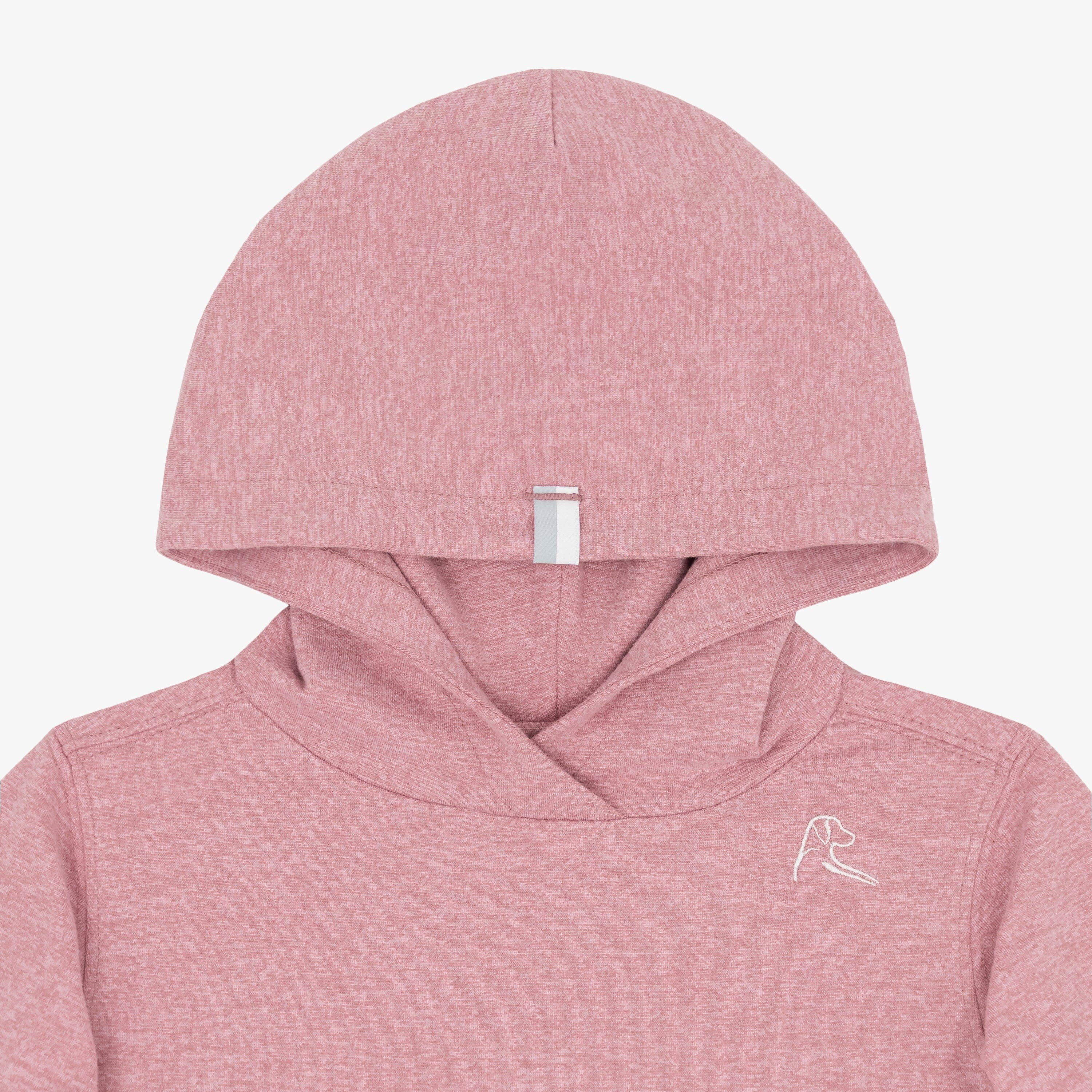 Lil' Hesi Performance Hoodie - Heather - Dusk Pink/Lotus Pink | Rhoback | RHOBACK