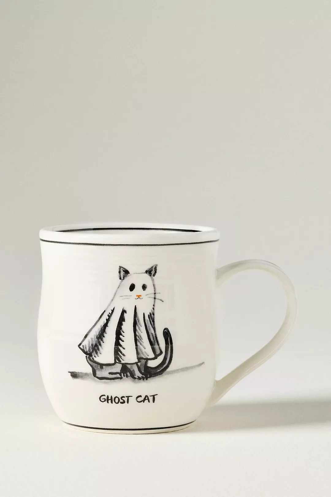 Molly Hatch Stoneware Halloween Cat Mug | Anthropologie (US)