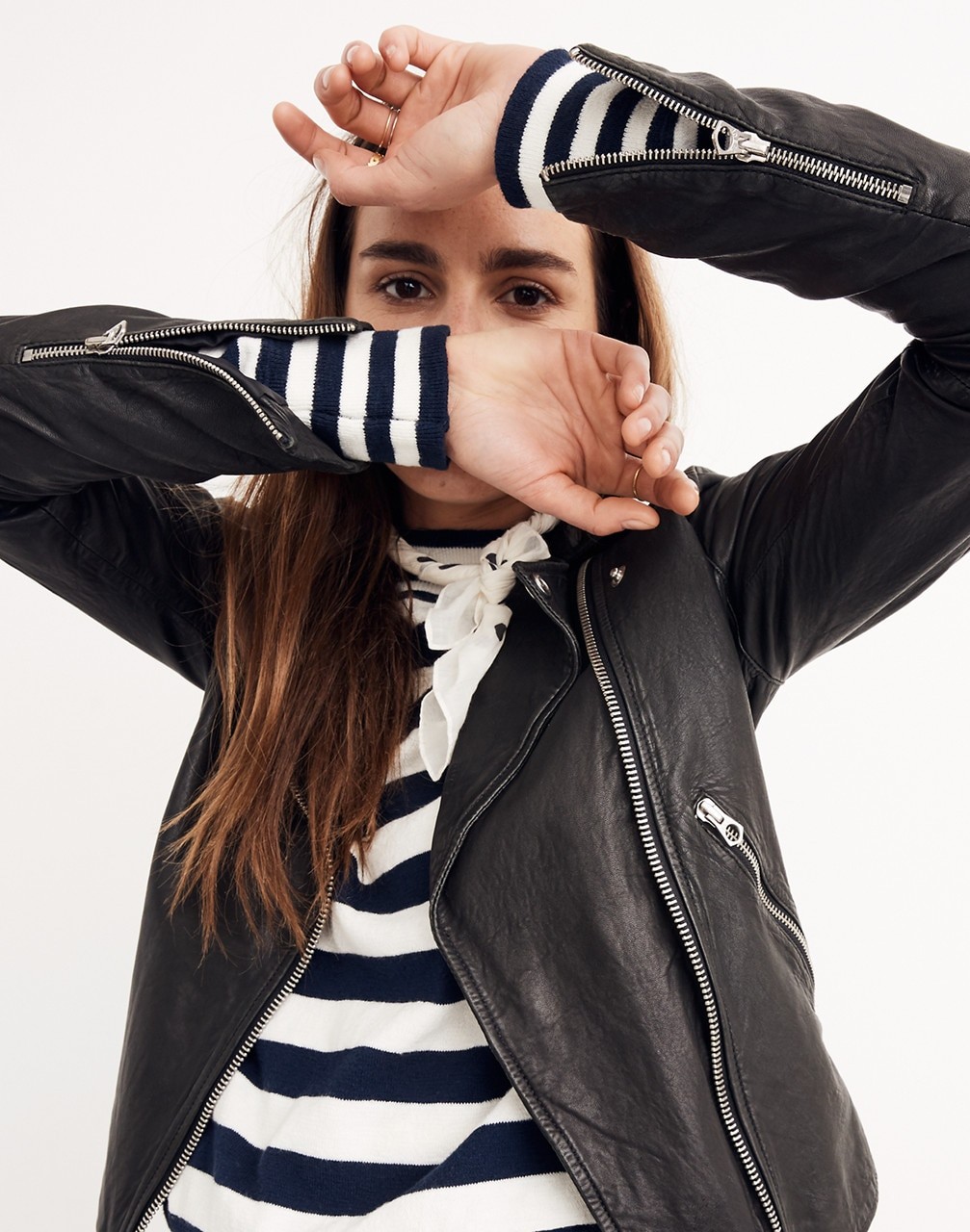 Washed Leather Motorcycle Jacket | Madewell