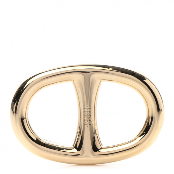 HERMES Permabrass Chaine D'Ancre Scarf Ring | FASHIONPHILE (US)
