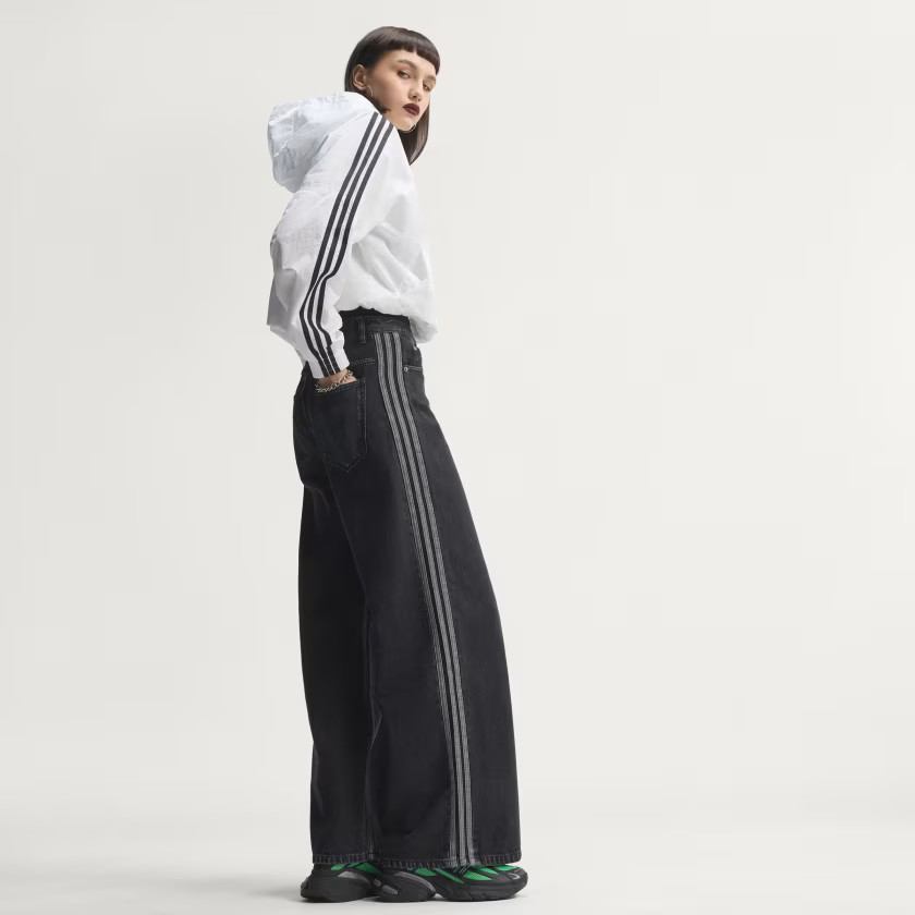 HIGH RISE WIDE LEG DENIM PANT | adidas (US)