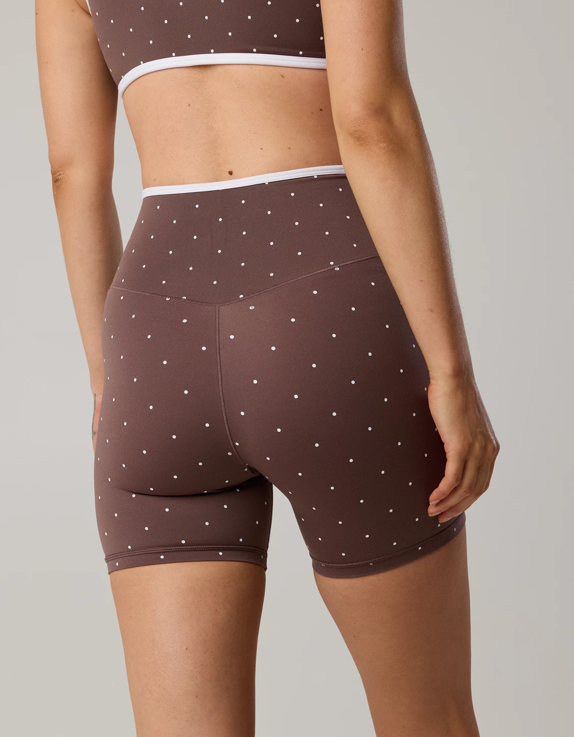 OFFLINE By Aerie Real Me Tipped Crossover High Waisted 5" Bike Short | American Eagle Outfitters (US & CA)