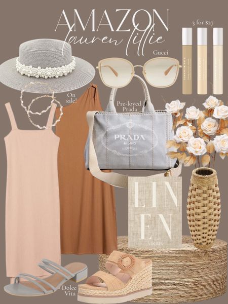 Amazon finds! Loving these neutrals. 



Neutrals. Dresses. Spring dresses. Tote. Prada tote. Straw hat. Sunglasses. Gucci sunglasses. Faux floral. Vase. Coffee table. Coffee table book. Home decor. Home. Beauty. Hoops earrings. Sandals. Spring style. Vacation looks  

#LTKunder50 #LTKsalealert #LTKSeasonal