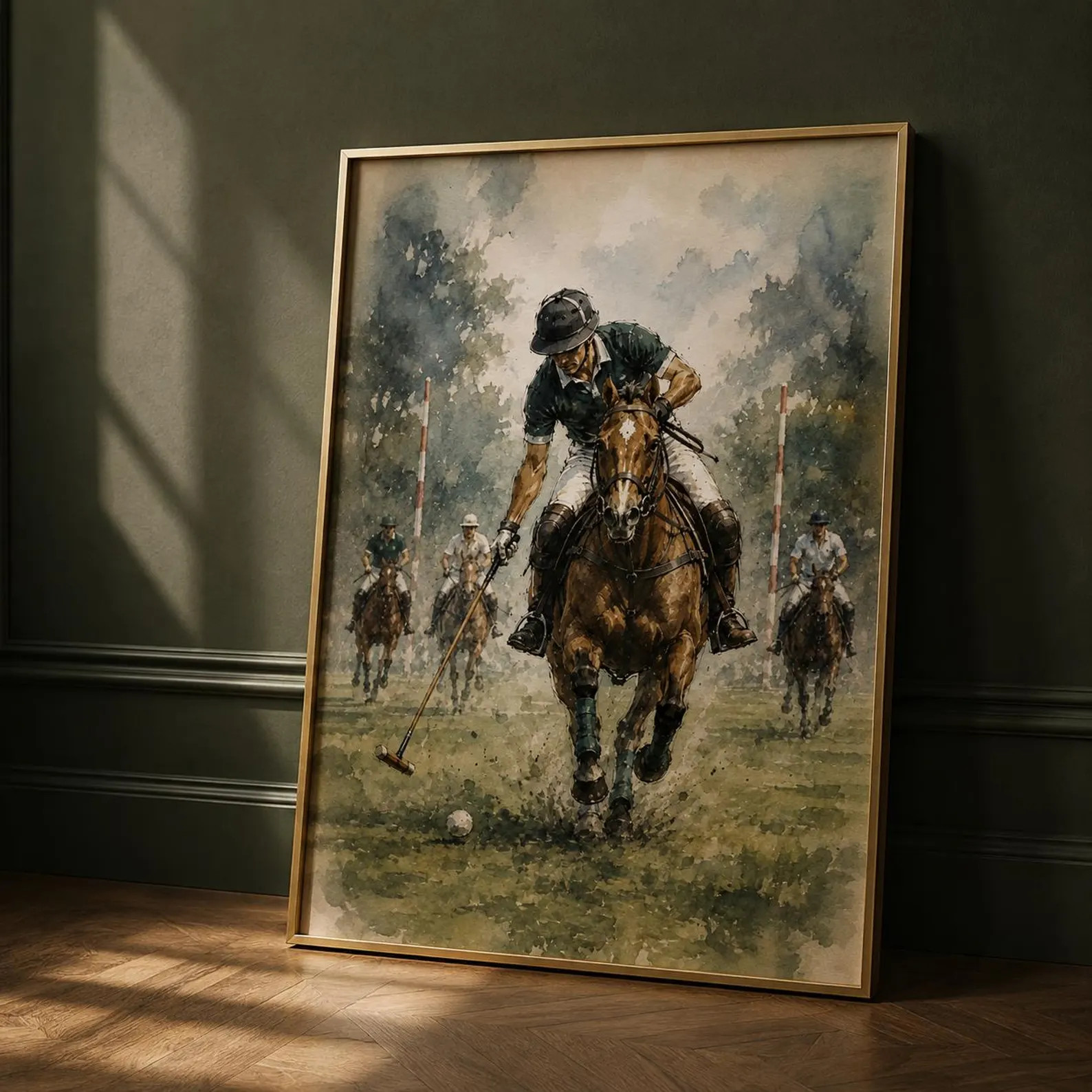 Old Money, Equestrian, Polo Print, Vintage Sport, Country Chic, Estate Decor | Etsy (Global)