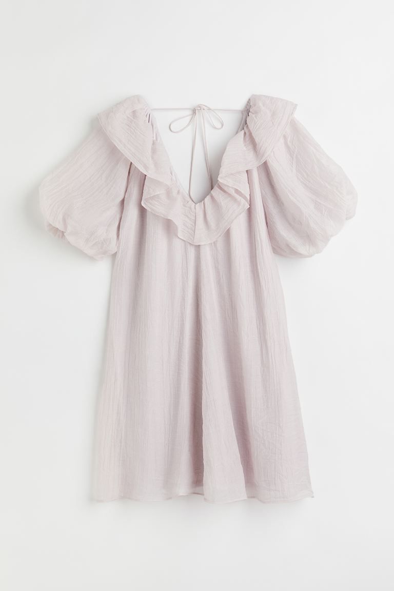 V-neck Balloon-sleeved Dress | H&M (US + CA)