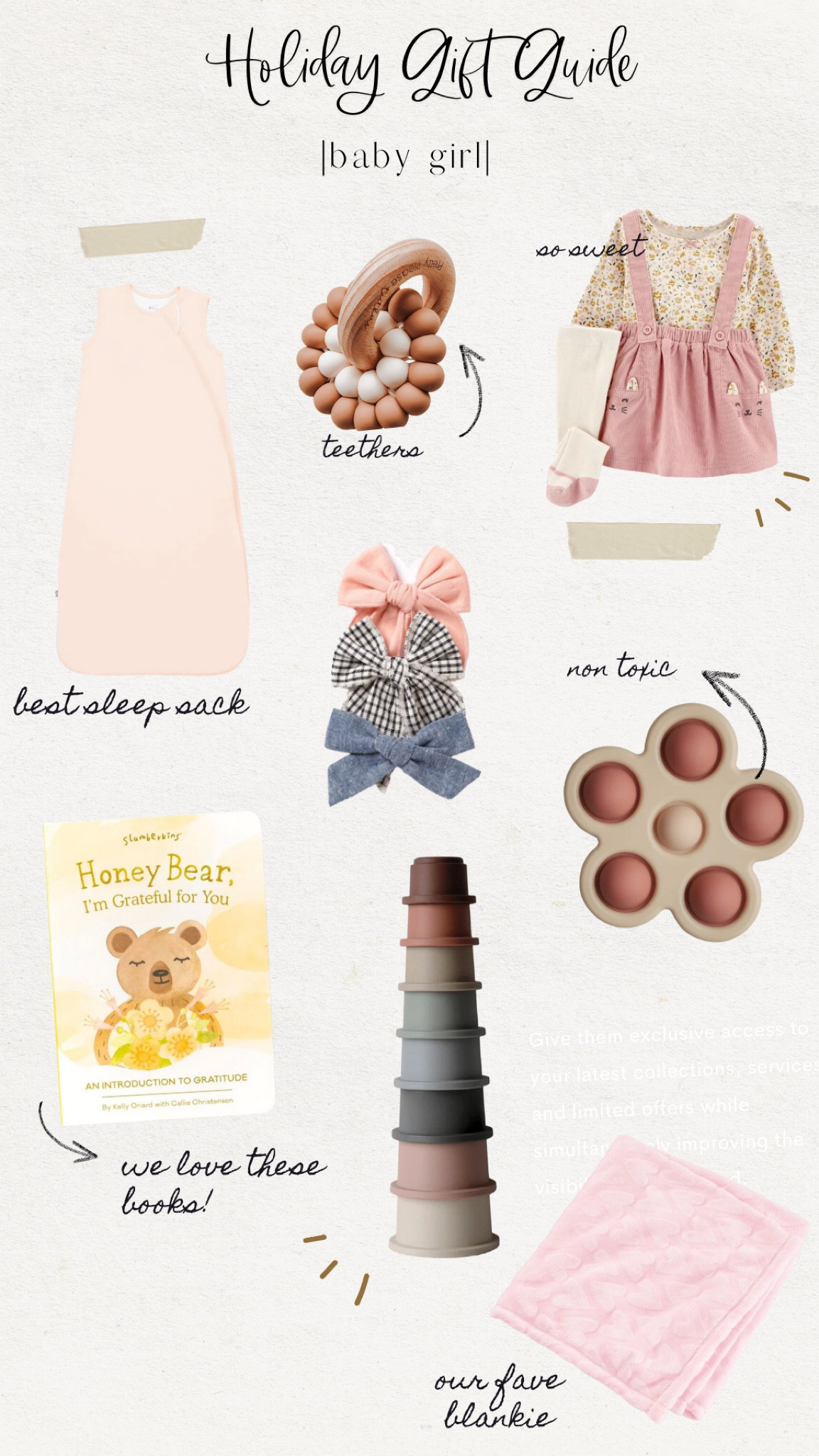 Baby girl gifts 

#LTKHoliday #LTKbaby