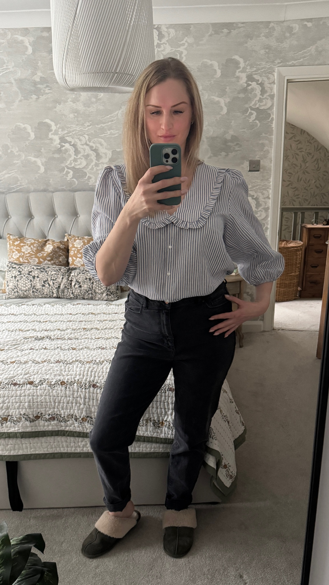 The cutest striped blouse! Love a blue shirt and a frilly detail 💙

#LTKmidsize #LTKuk #LTKeurope