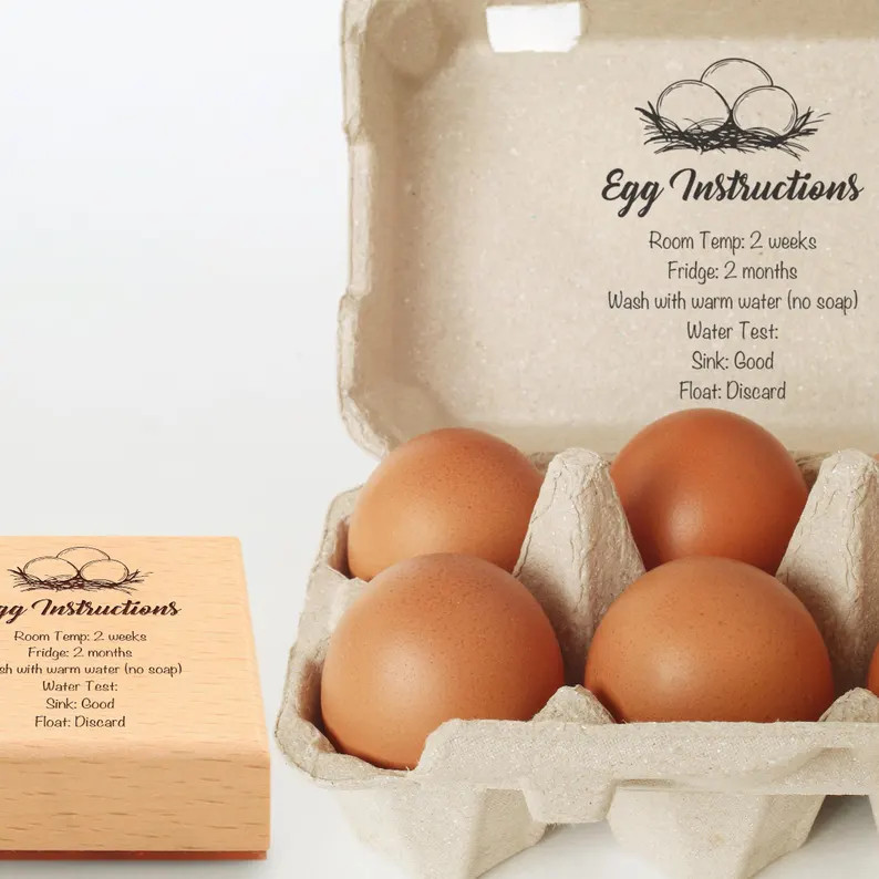 Farm Fresh Eggs Stamp, Custom Farm Stamp, Egg Carton Stamp, Chicken Carton Stamp, Egg Carton Labe... | Etsy (US)