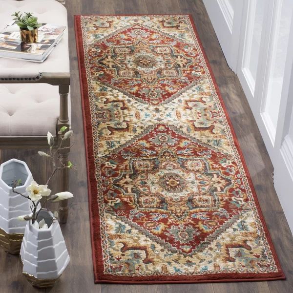 Lowe Red/Beige Area Rug | Wayfair North America