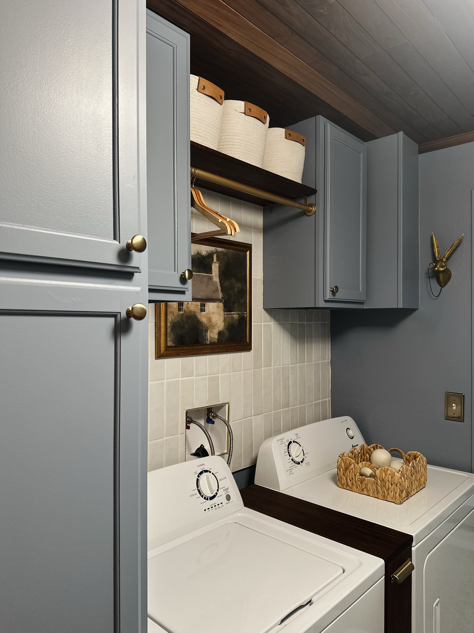 Laundry room renovation! 

Paint color: Van Courtland Blue by Benjamin Moore

#LTKHome #LTKStyleTip