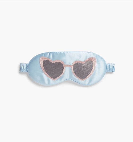 Heart Sunglasses Silk Eye Mask | Hill House Home