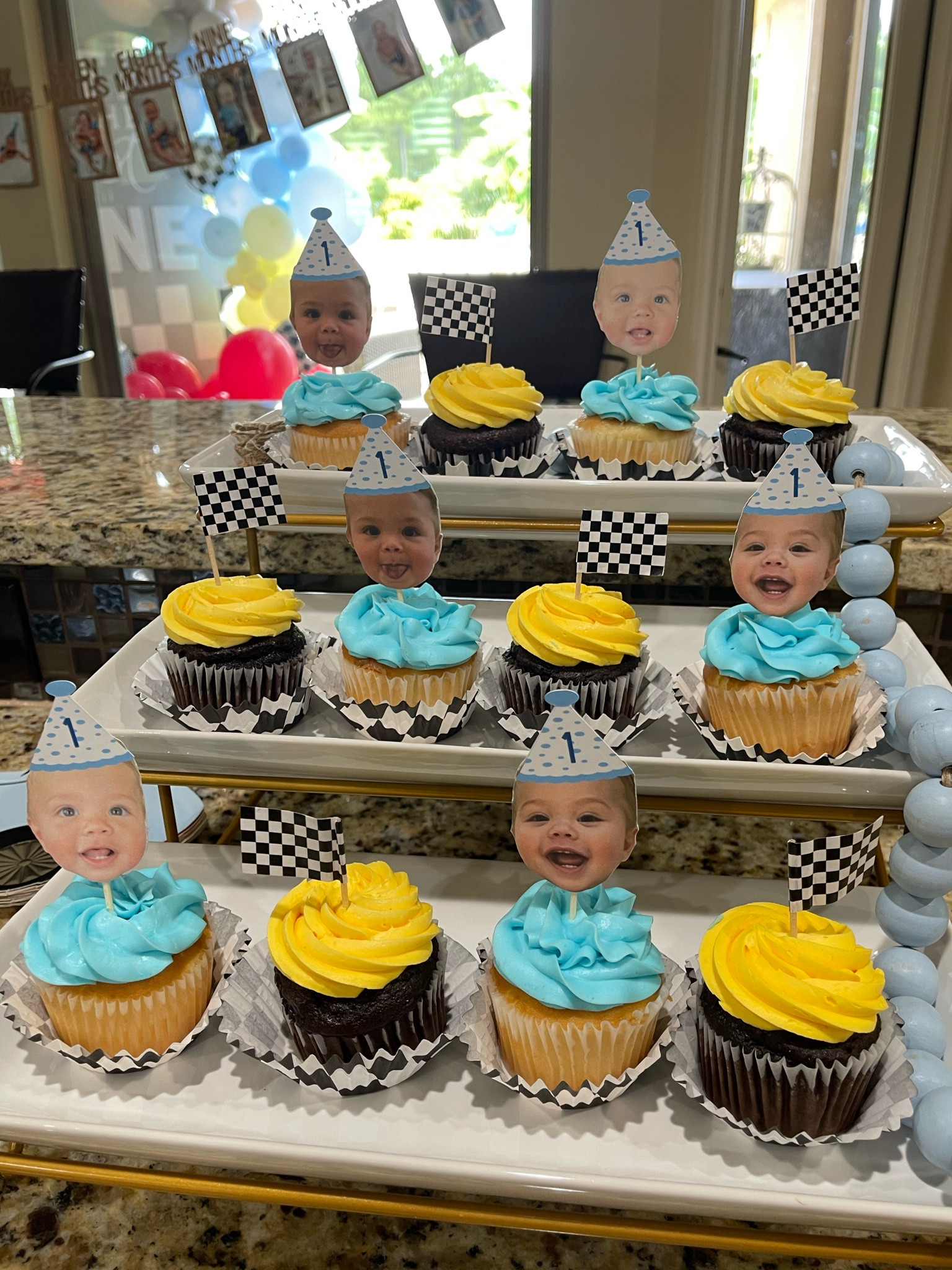 First birthday party cupcake face toppers 

#LTKkids #LTKfamily #LTKbaby