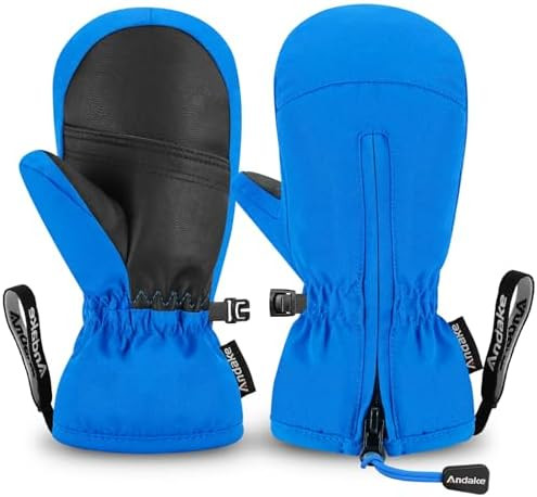 Andake Kids Ski Mittens Winter Warm Waterproof & Breathable Toddler Snow Gloves with Easy-to-Wear... | Amazon (CA)