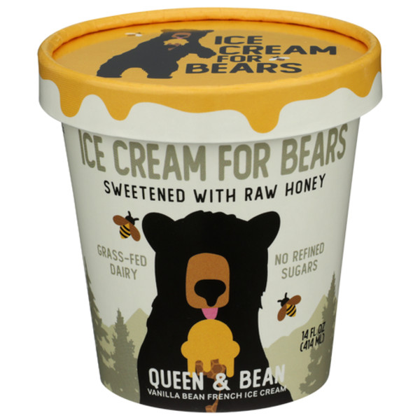 Ice Cream For Bears Queen & Bean Vanilla Bean French Ice Cream | Instacart