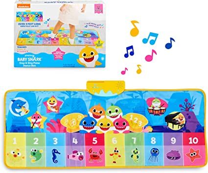 WowWee Pinkfong Baby Shark Official - Step & Sing Piano Dance Mat, Multicolor       Add to Logie | Amazon (US)