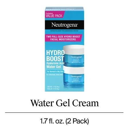 Neutrogena Hydro Boost Hyaluronic Acid Water Gel Moisturizer, 2 x 1.7 oz | Walmart (US)
