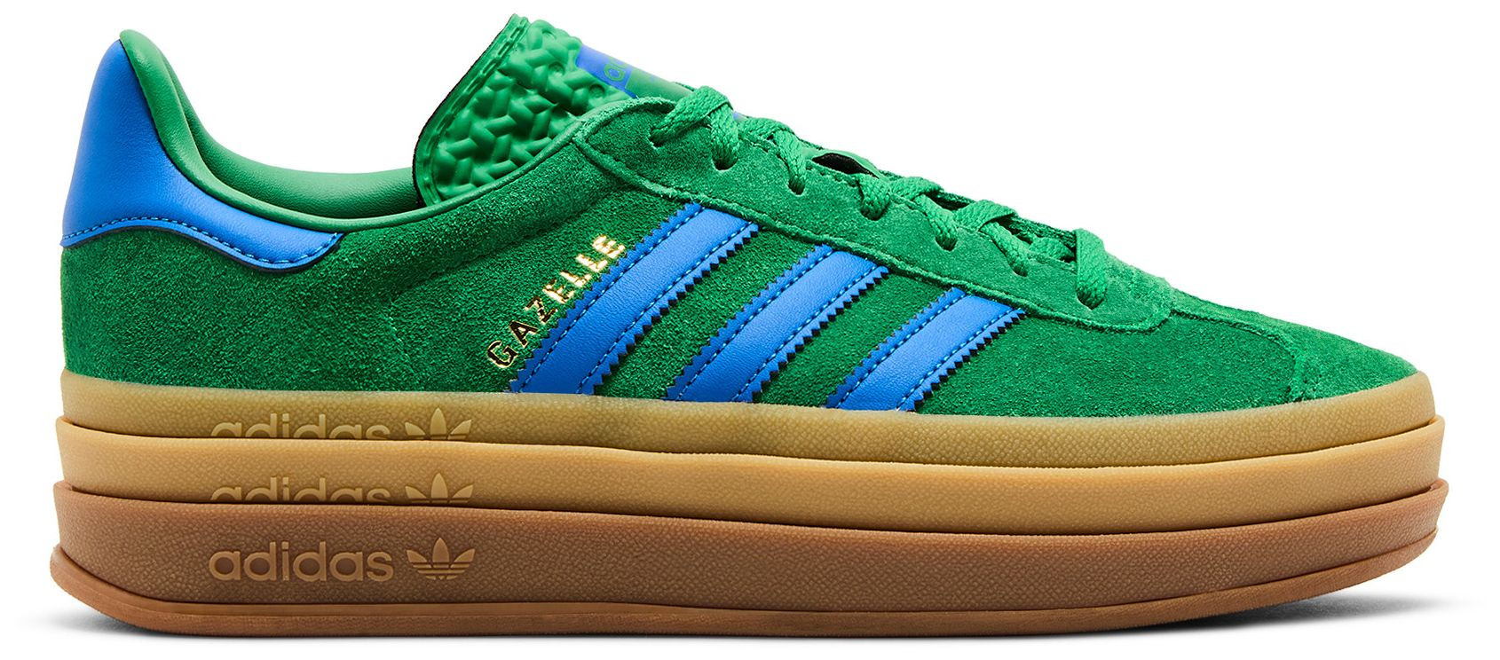 [IE1370] Womens adidas Gazelle Bold 'Green Blue Gum' | Zulily