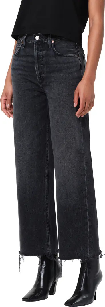 Ren High Waist Ankle Wide Leg Jeans | Nordstrom