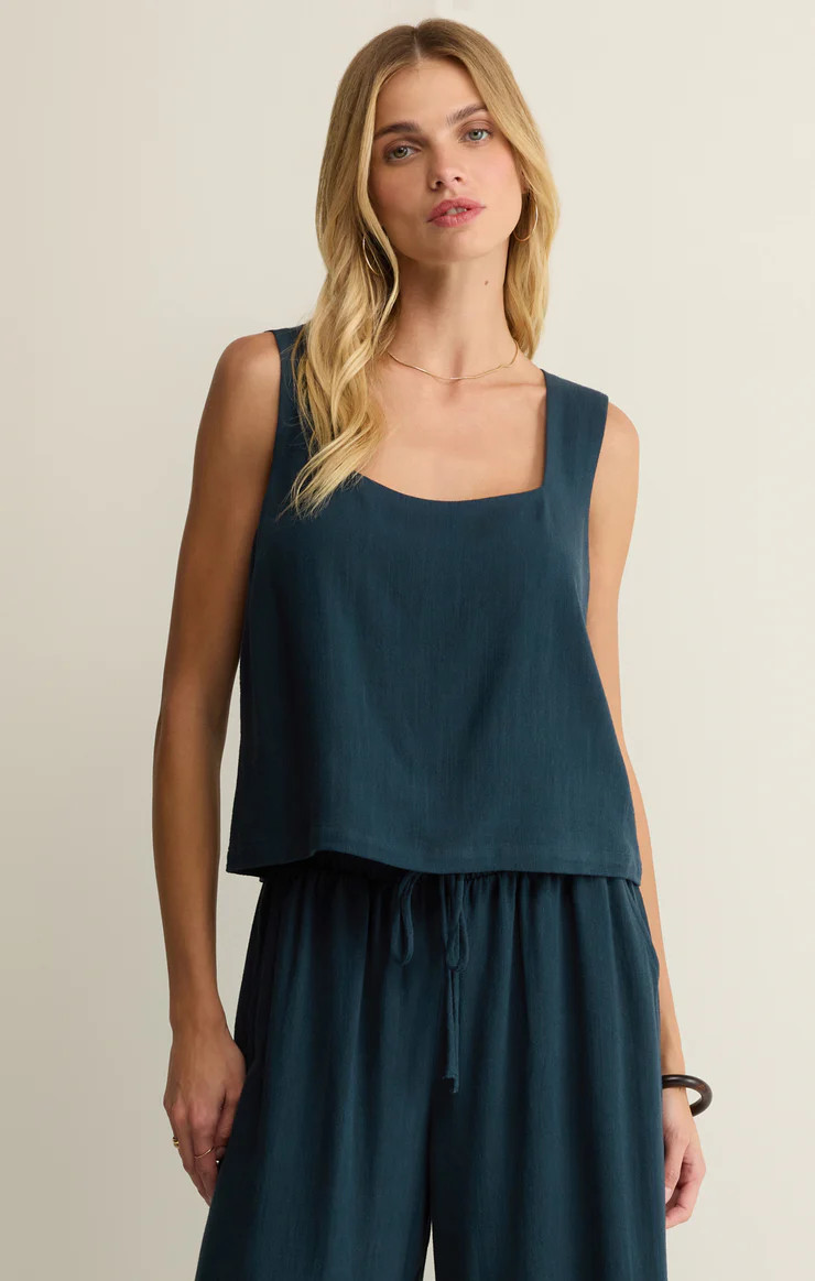 Charli Cropped Linen Tank | Z Supply