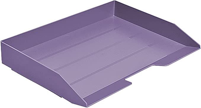 Amazon.com : Acrimet Stackable Letter Tray Single Side Load Plastic Desktop File Organizer (Solid... | Amazon (US)