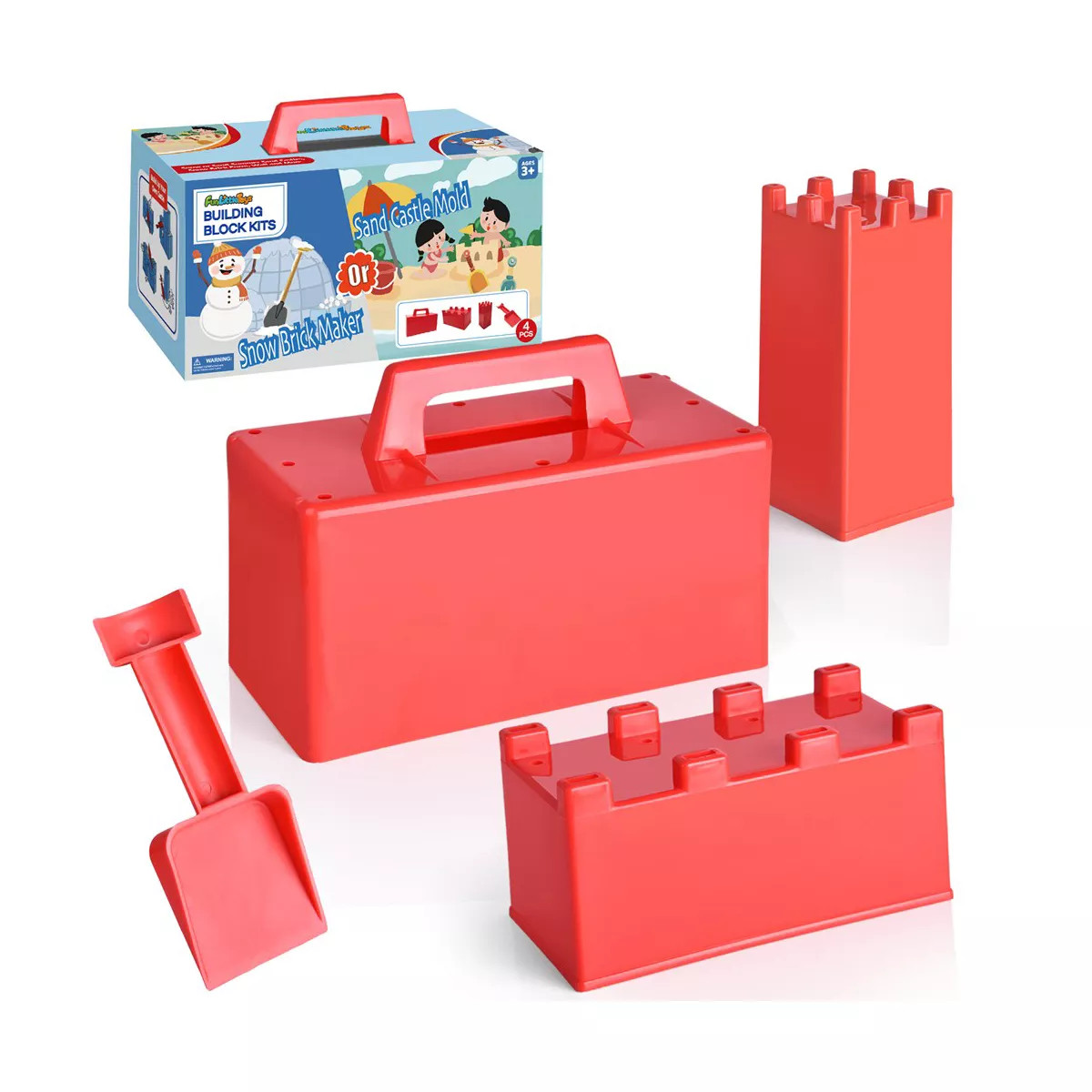 Fun Little Toys Snow and Sand Molds, 4 pcs | Target