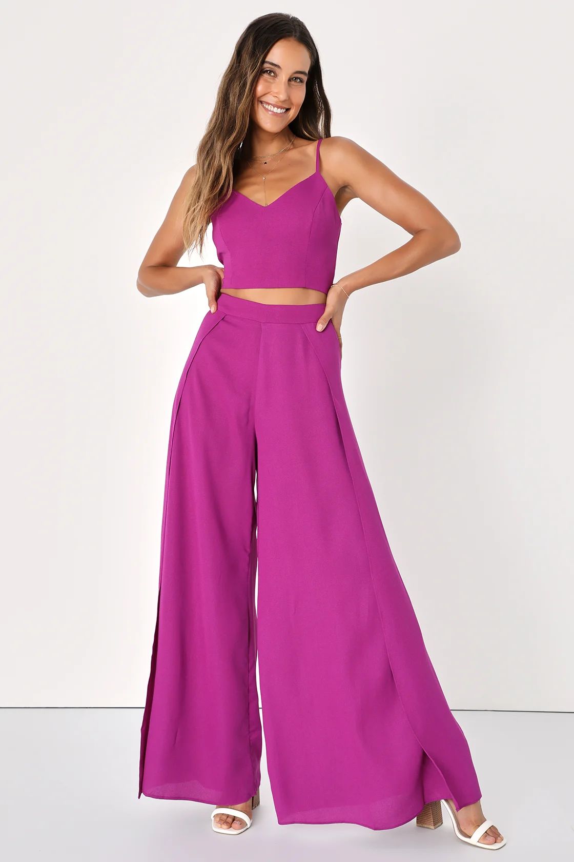 Out Tonight Magenta Two-Piece Jumpsuit | Lulus (US)