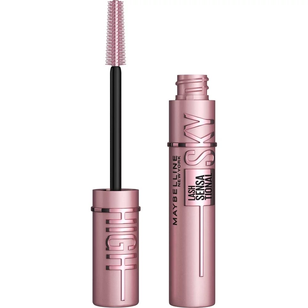 Maybelline Lash Sensational Sky High Washable Mascara Makeup, Blackest Black, 0.24 fl oz | Walmart (US)