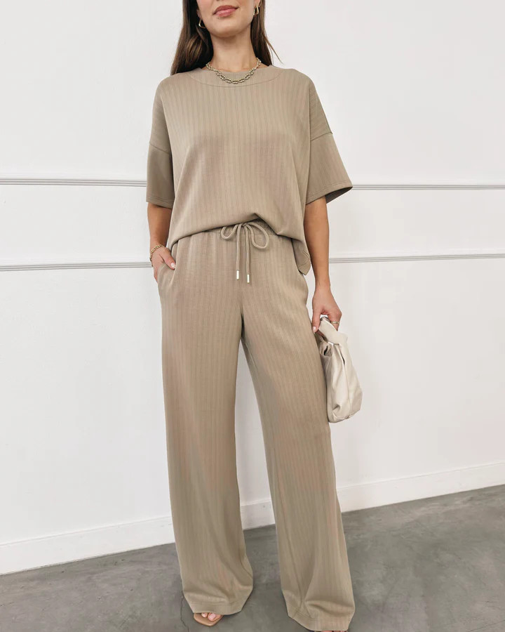 Splendid x @ Cellajaneblog Rib Scuba Wide Leg Pant | Splendid | Splendid