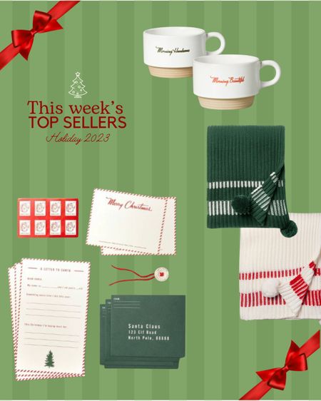 Top sellers this week! Letters to Santa kit, cozy throw blankets and his and her mugs. All by Hearth & Home by Magnolia Market for Target. Great Christmas gifts and holiday home finds. 🎄 🎁 

#LTKHoliday #LTKSeasonal #LTKGiftGuide