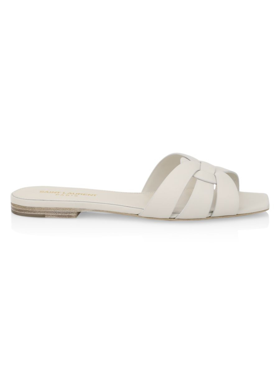 Saint LaurentTribute Leather Slides$725 | Saks Fifth Avenue