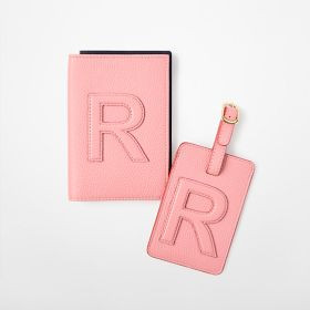 Mark &amp; Graham x Pencil &amp; Paper Co. Initial Luggage Tag and Passport Case Set | Mark and Graham