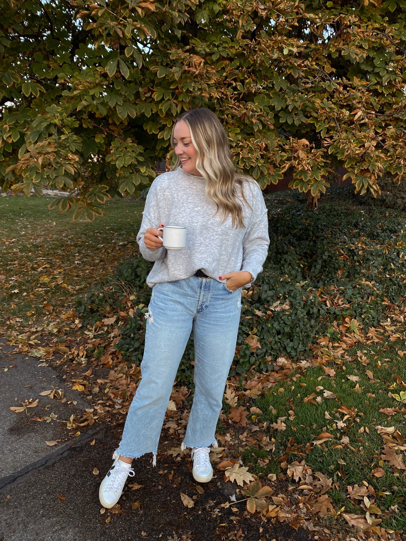 Love this sweater & jeans combo!!! 
Sweater- L
Jeans- 30

#LTKGiftGuide #LTKCyberWeek #LTKootd