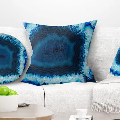 Brazilian Thunder Egg - Abstract Printed Pillow | Wayfair North America