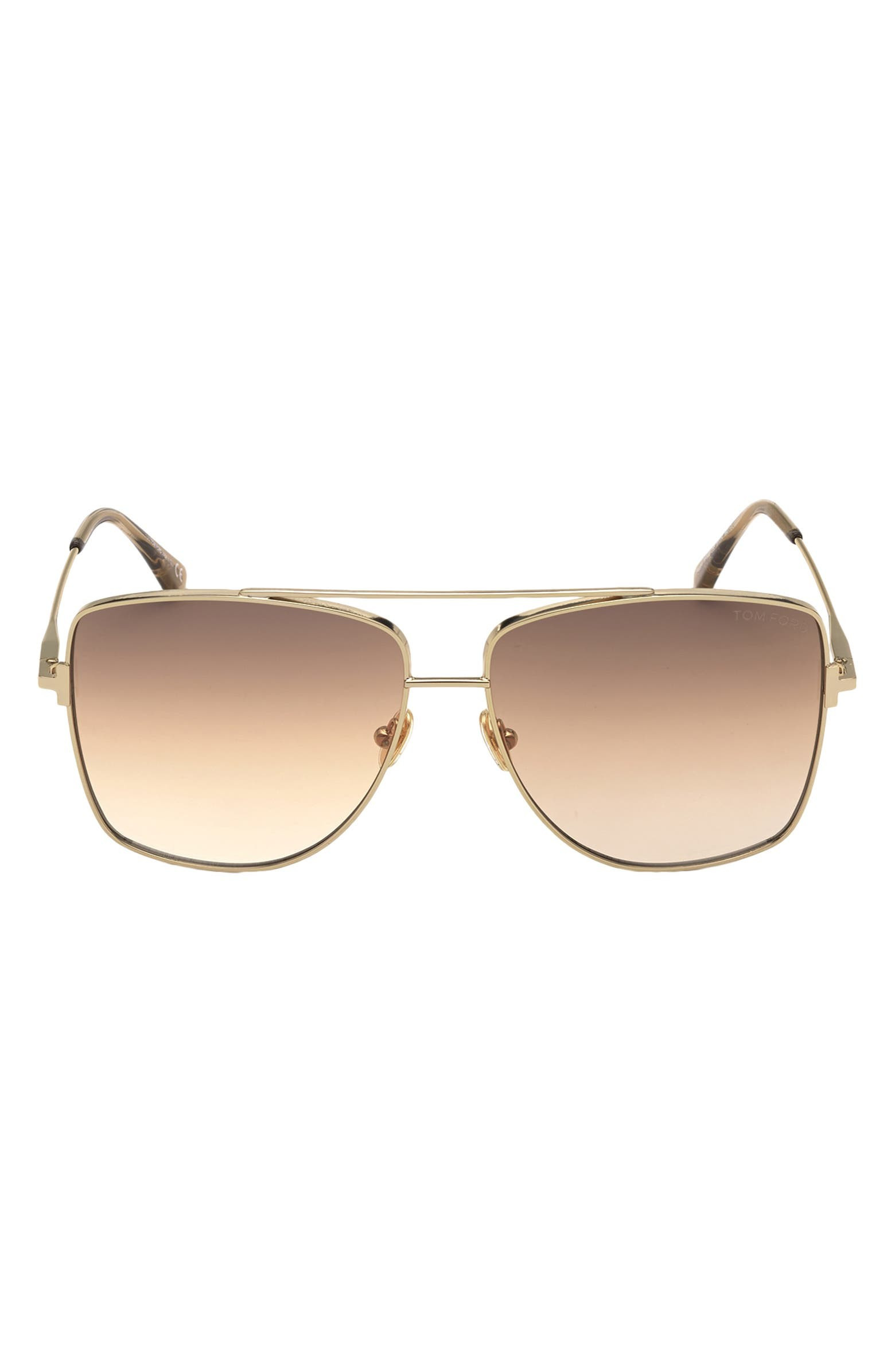 Reggie 61mm Gradient Polarized Aviator Sunglasses | Nordstrom