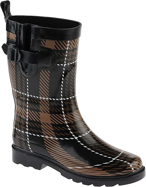 Capelli New York Ladies Mid-Calf Rubber Rain Boots | Amazon (US)