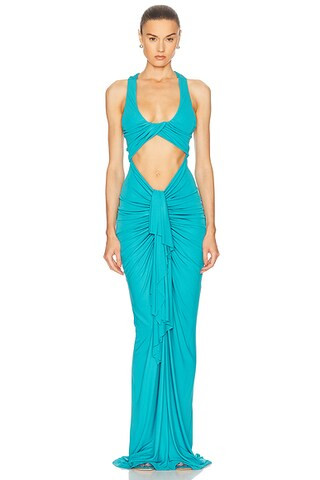 Vivenda Drape Front Dress | FWRD 