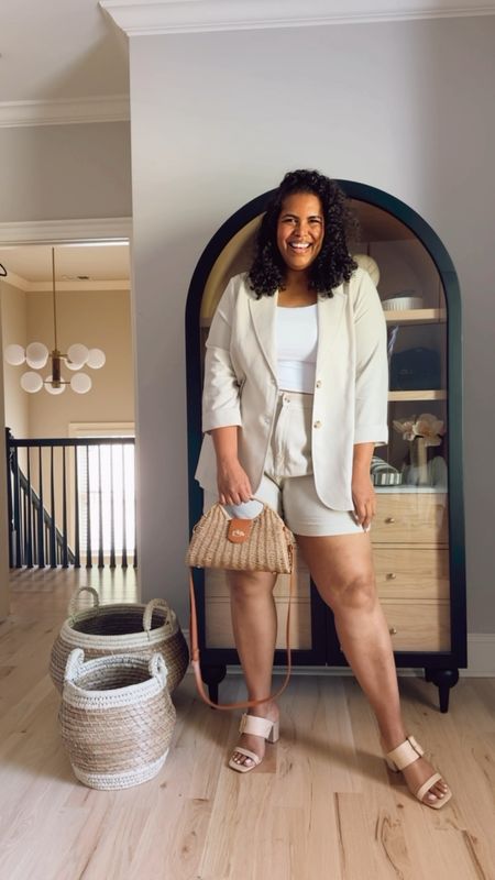 I’m wearing size xxl in both the top and shorts in these linen separates. There is elastic on the back of the shorts which helps them fit really nicely! I’d go true to size in all the pieces shown here!

#LTKplussize #LTKfindsunder50 #LTKstyletip