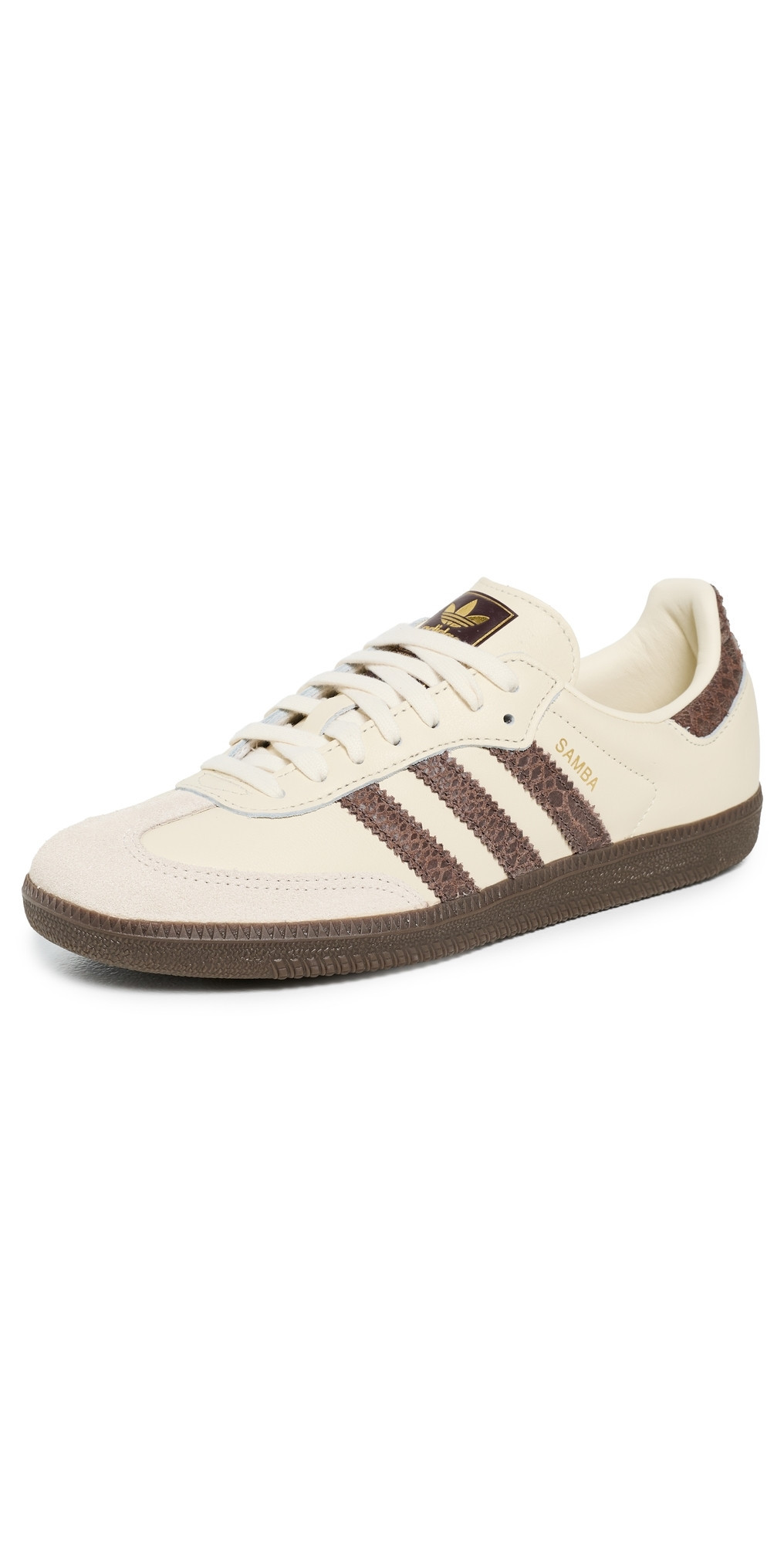 adidas Samba OG Sneakers Cream Wh/Earth Strata/Maroon 11.5 | Shopbop